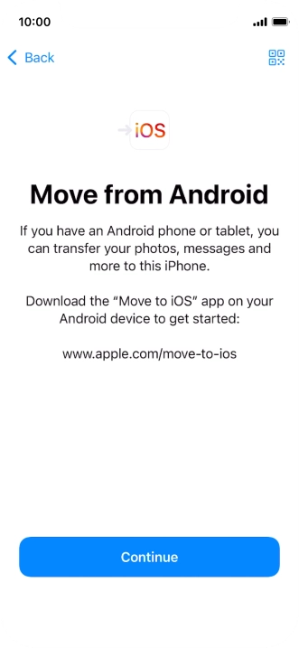 To transfer content to your phone, you need to install the app 