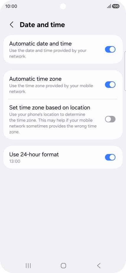 Press the Home key to return to the home screen.