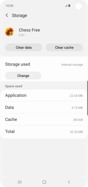 Press Clear cache.