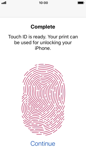 Press Continue. If you haven't previously selected a phone lock code, key in a code of your own choice twice. Press Continue. If you haven't previously selected a phone lock code, key in a code of your own choice twice.