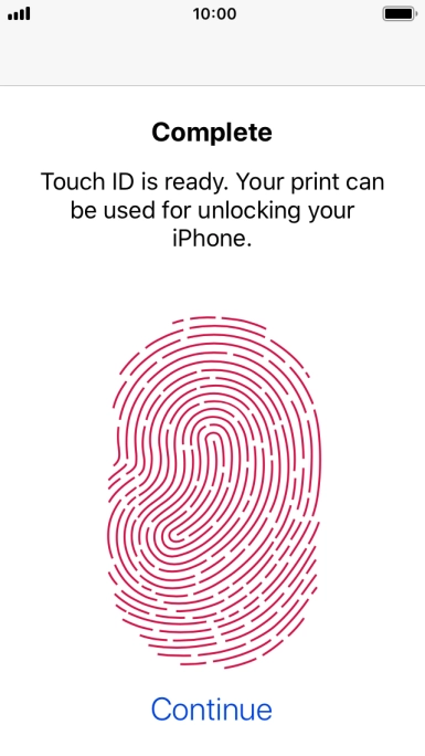 Press Continue. If you haven't previously selected a phone lock code, key in a code of your own choice twice. Press Continue. If you haven't previously selected a phone lock code, key in a code of your own choice twice.