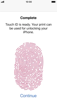Press Continue. If you haven't previously selected a phone lock code, key in a code of your own choice twice. Press Continue. If you haven't previously selected a phone lock code, key in a code of your own choice twice.