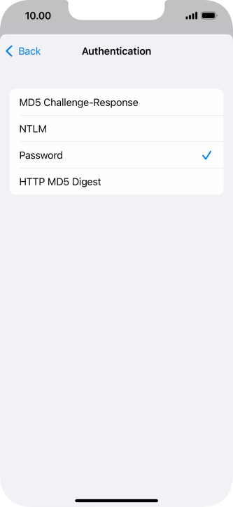 Press Password.
