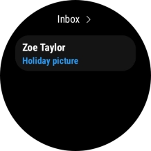 Press the required email message to read it. Press the required email message to read it.