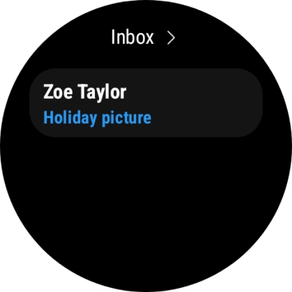 Press the required email message to read it. Press the required email message to read it.