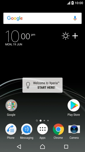 When the battery charging icon is displayed, the battery is charging.