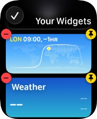 Press the confirm icon. Press the confirm icon.
