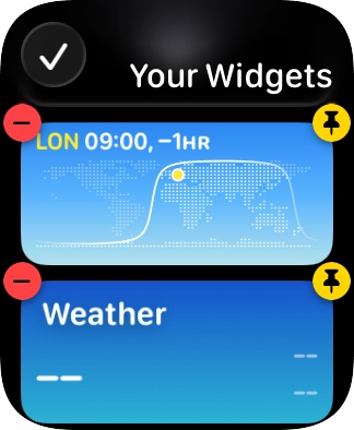 Press the confirm icon. Press the confirm icon.