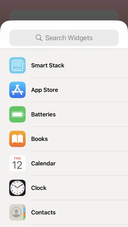 Press Smart Stack.