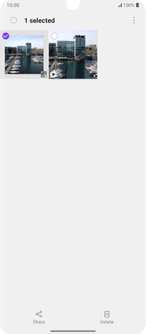 Press the required pictures or video clips to add them. Press the required pictures or video clips to add them.