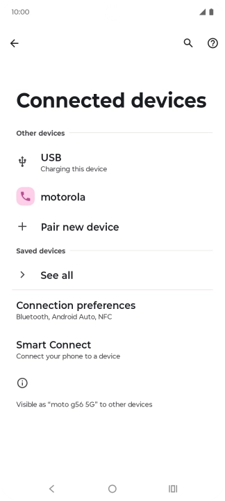 Press the Home key to return to the home screen.