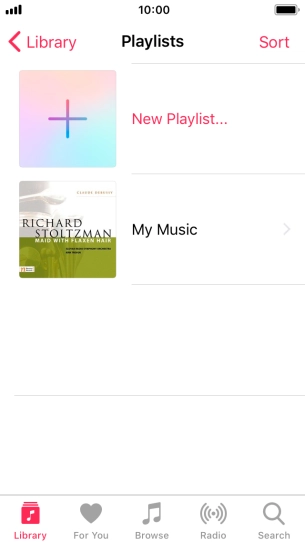 Press New Playlist.