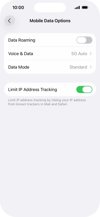 Press Data Mode. Press Data Mode.