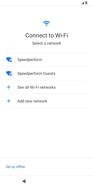 Press the required Wi-Fi network. Press the required Wi-Fi network.