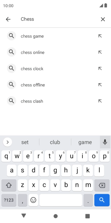 Key in the name or subject of the required app and press the search icon. Key in the name or subject of the required app and press the search icon.