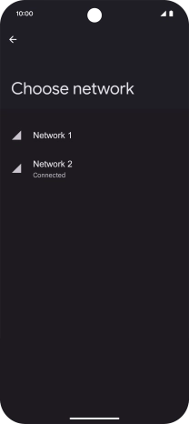 Press arrow left. Press arrow left.