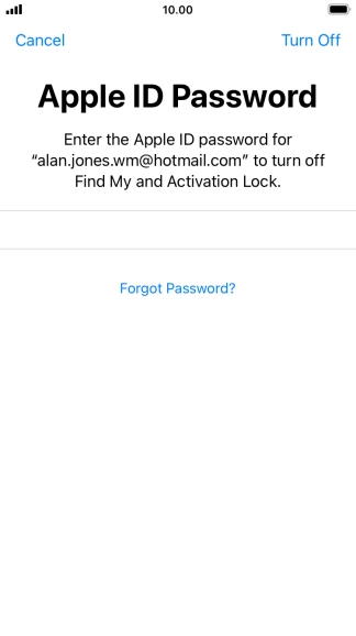 Press Turn Off. Press Turn Off.