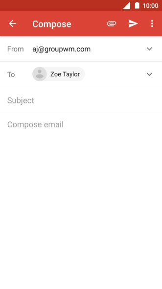 Press Subject and key in the required subject.