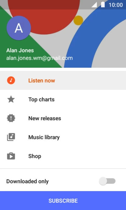 Press Music library and go to the required audio file. Press Music library and go to the required audio file.