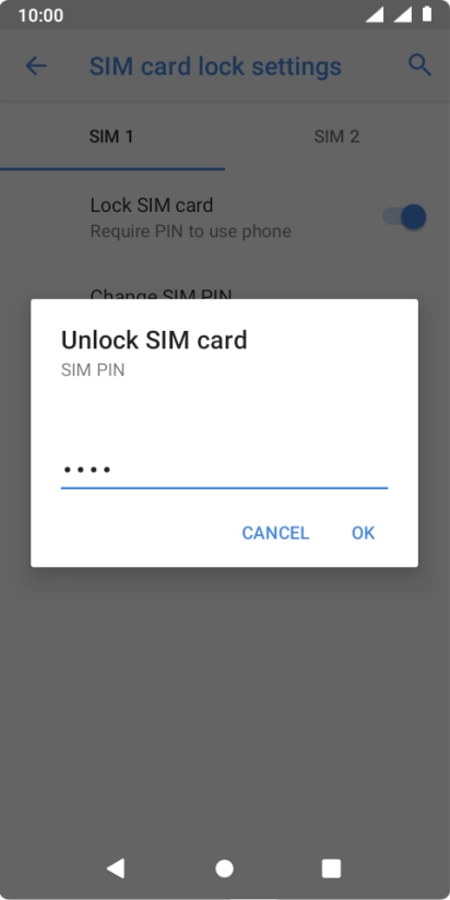 Key in your PIN and press OK.