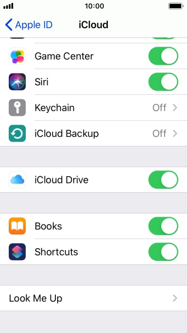 Press iCloud Backup. Press iCloud Backup.