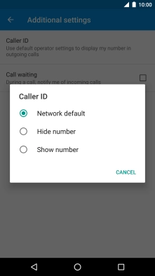 Press Show number to turn on caller identification. Press Show number to turn on caller identification.