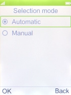 If you want to select a network automatically, select Automatic.