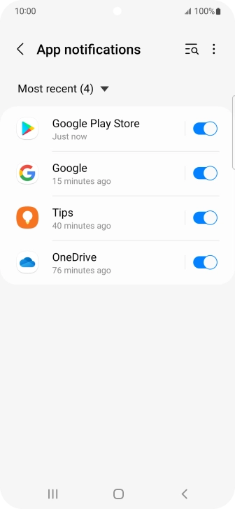 Press the drop down list. Press the drop down list.