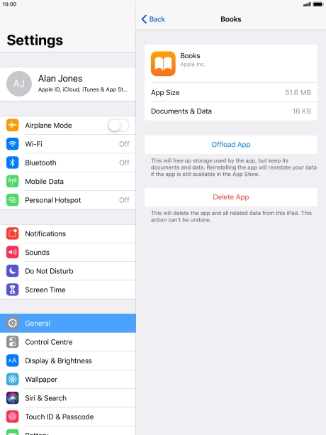 Press Offload App.