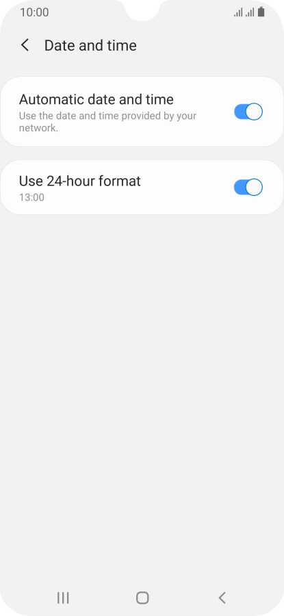 Press the Home key to return to the home screen. Press the Home key to return to the home screen.