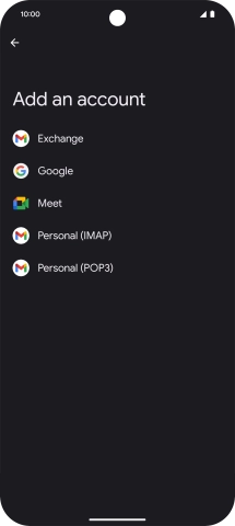 Press Google.