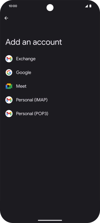 Press Google.
