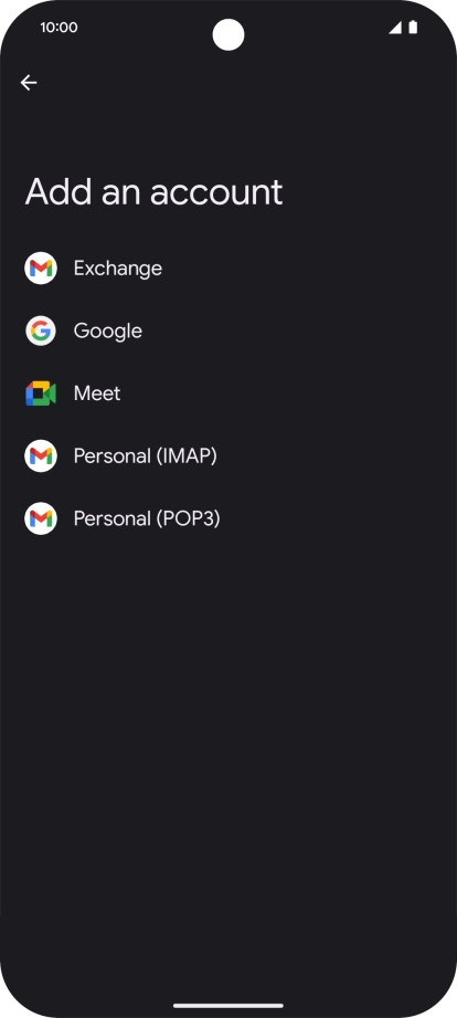 Press Google.
