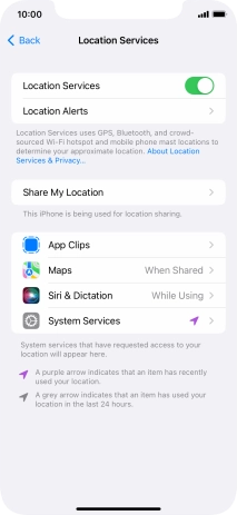 Press the required app. Press the required app.