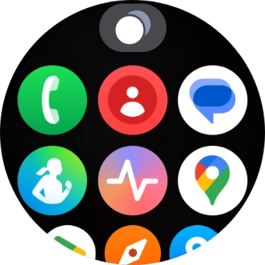 Press the running applications icon. Press the running applications icon.