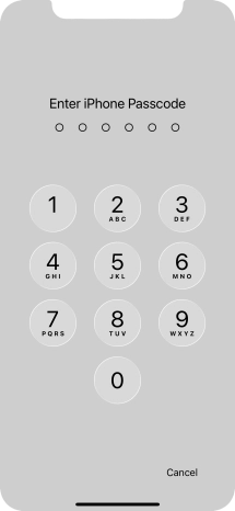 Use the phone lock code you created. The app is now locked.