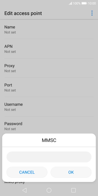 Key in http://pxt.vodafone.net.au/pxtsend and press OK.
