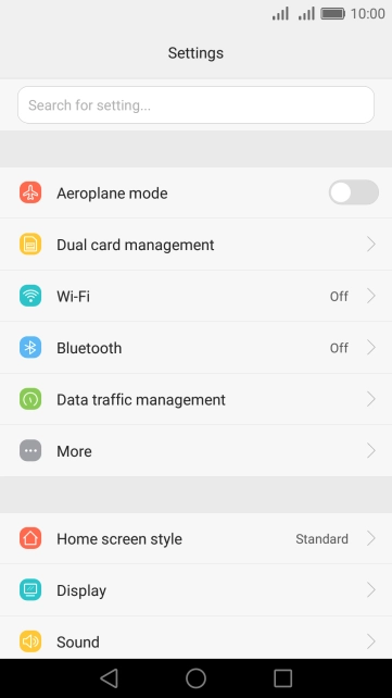 Press Data traffic management. Press Data traffic management.