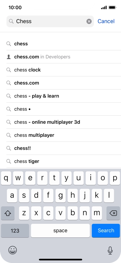 Press Search.