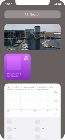 Press and hold the required Widget Stack. Press and hold the required Widget Stack.