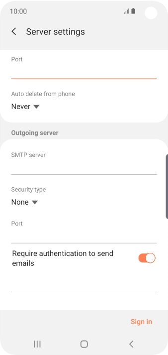Press the drop down list below 