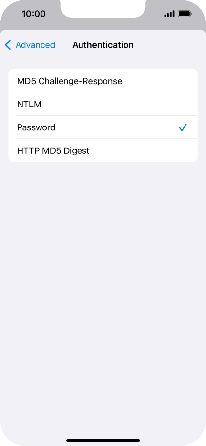 Press Password.