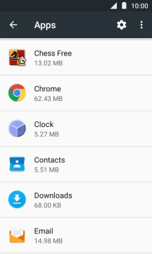 Press the required app.
