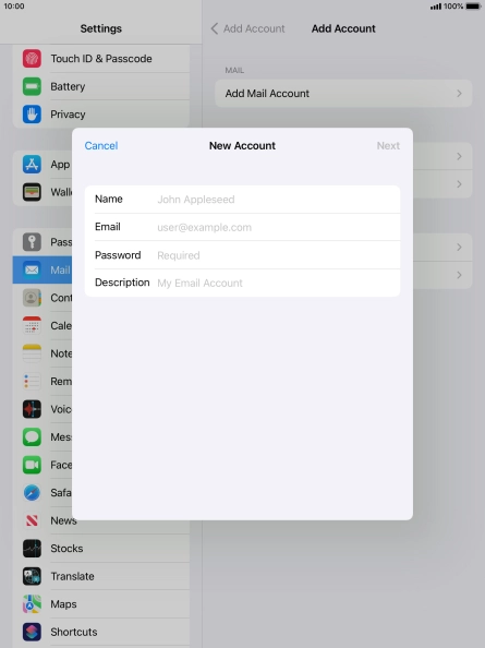 Press Name and key in the required sender name. Press Name and key in the required sender name.