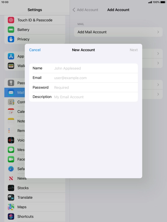 Press Name and key in the required sender name. Press Name and key in the required sender name.