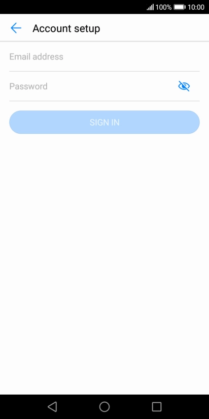 Press Email address and key in your email address.