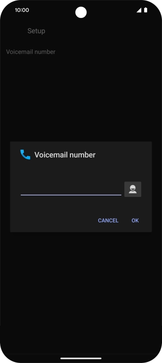 Key in +61414121121 and press OK.