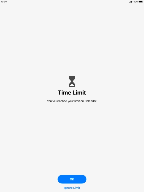 Press Ignore Limit.