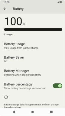 Press Battery Saver. Press Battery Saver.