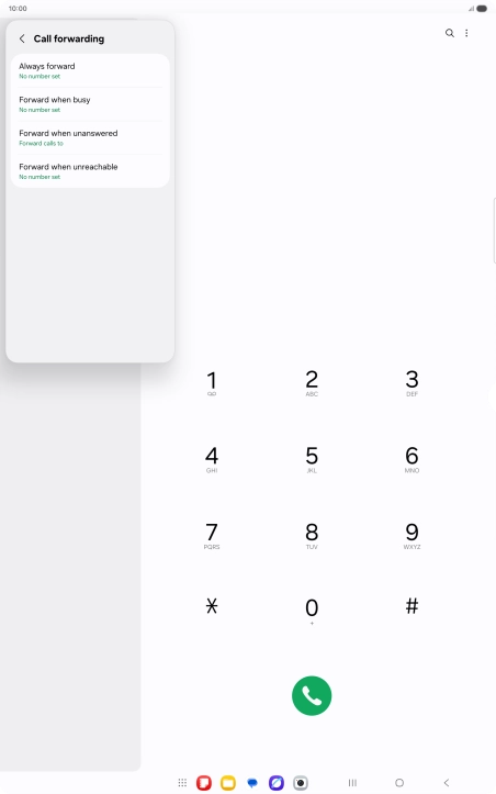 Press the Home key to return to the home screen.
